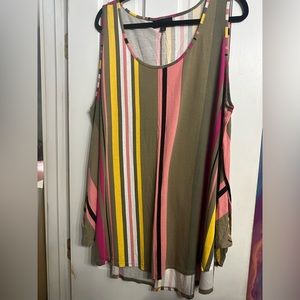 Lane Bryant Striped Swing Tank